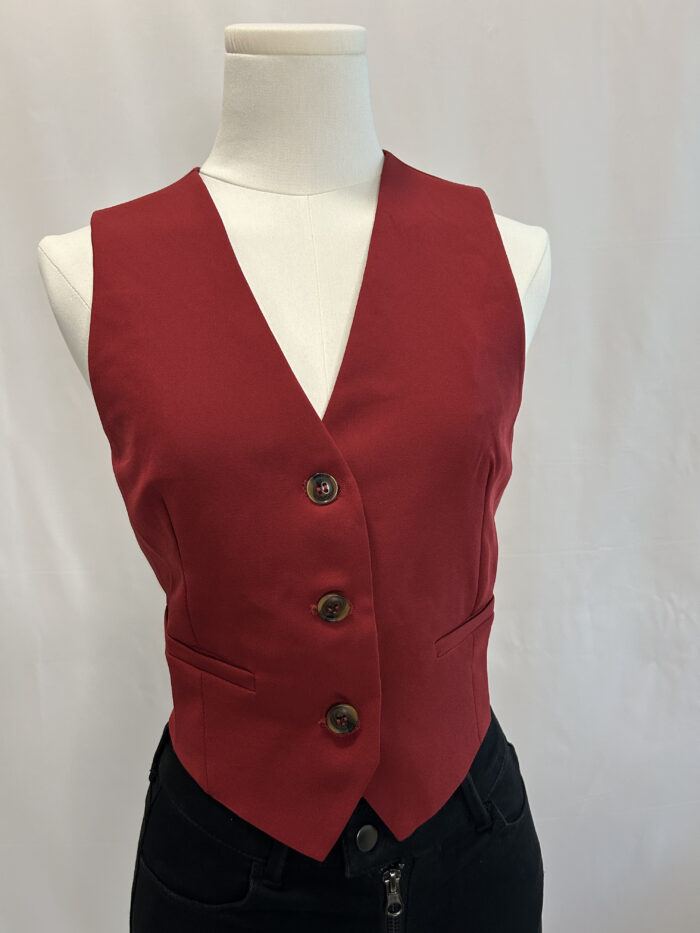 Blazer Chaleco Vinotinto - Image 4