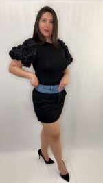 Falda Jeans Doble Pretina - Image 4