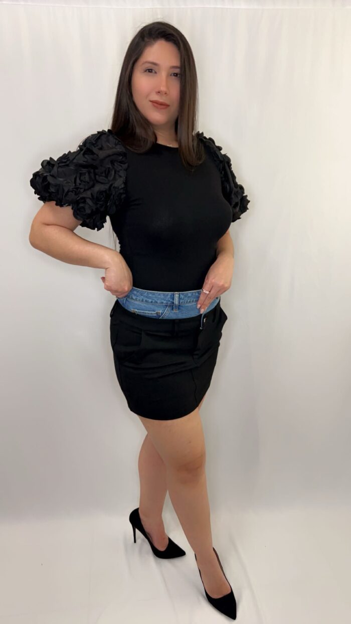 Falda Jeans Doble Pretina - Image 4