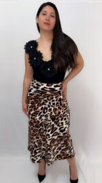 Falda Larga Strech Animal Print