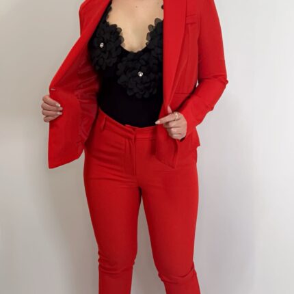 Set Blazer/Pantalon Rojo