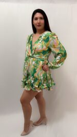 Vestido Estampado Verde hermoso - Image 4