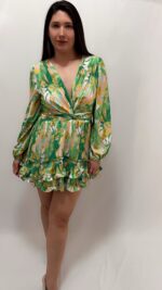 Vestido Estampado Verde hermoso - Image 3