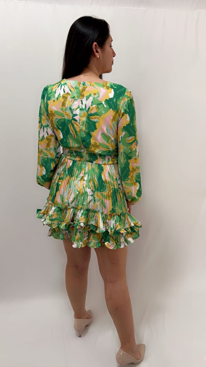 Vestido Estampado Verde hermoso - Image 2