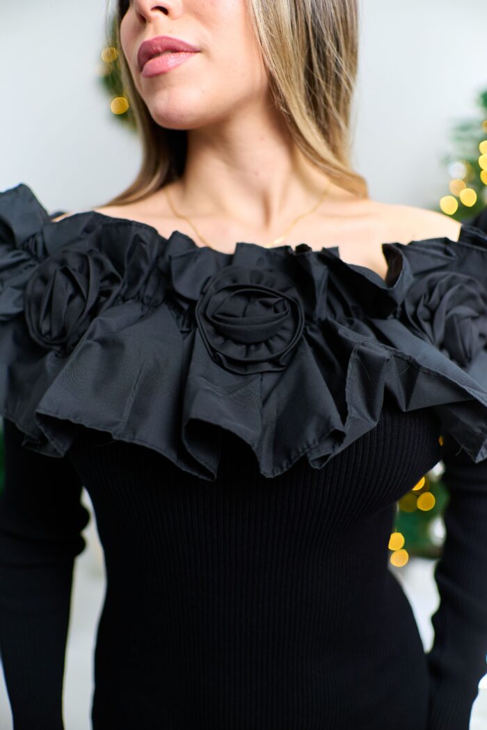 Vestido Liso Flor - Image 2